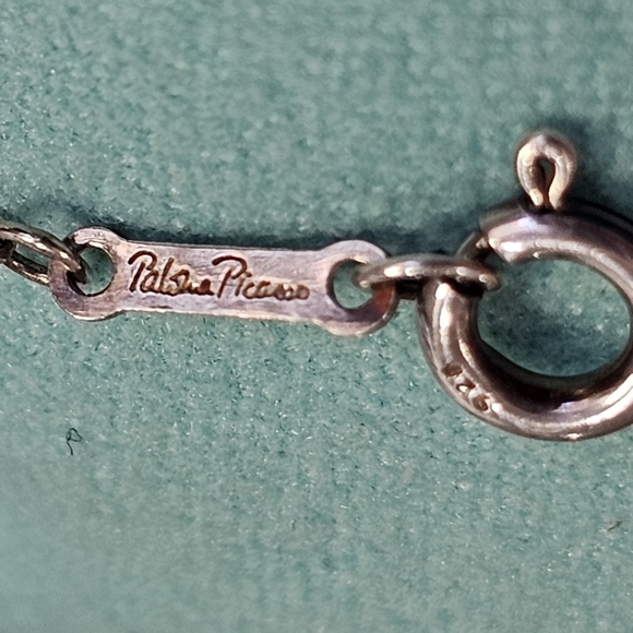 ✨️Tiffany & Co. Tenderness Heart Paloma Picasso 925 Sterling Silver Necklace 💚 - Picture 7 of 14